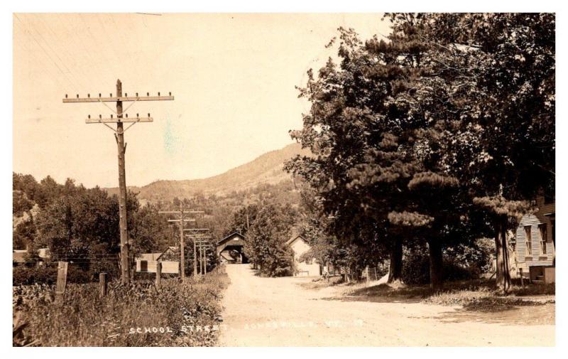 Vermont  Jonesboro , School Street ,  Covered Bridge , RPC