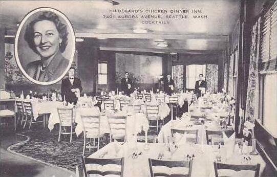 Washington Seattle Hildegards Chicken Dinner Inn Artvue