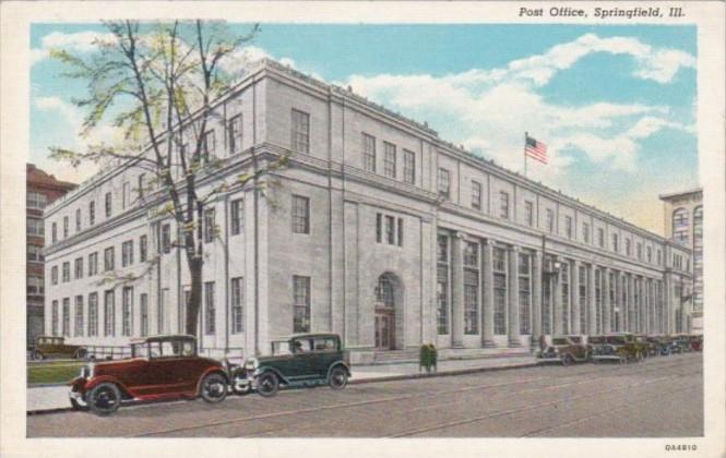 Illinois Springfield Post Office Curteich