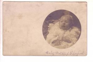 Real Photo, Baby,  Claypool Jr, July 1907, Linden St., Halifax Nova Scotia