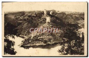 Old Postcard Crozant Rulnes du Chateau Views Confluent