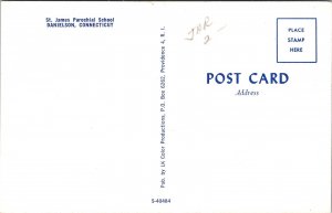 St James Parochial School Danielson Connecticut CT Postcard VTG UNP Vintage  