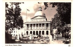 State House in Boston, Massachusetts Real Photo.