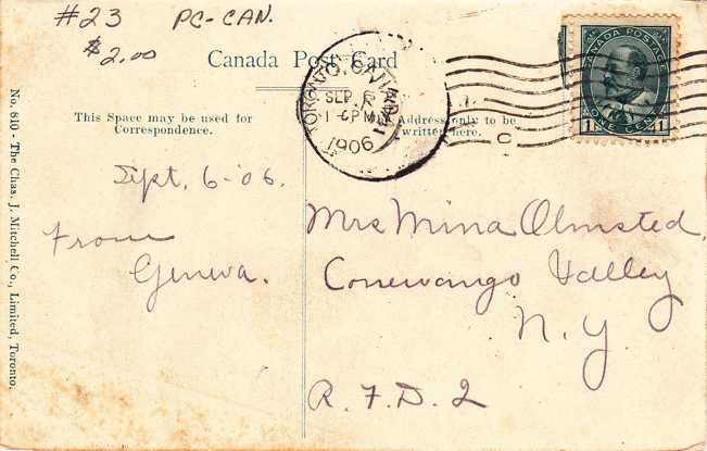 Reservoir Park - Toronto, Ontario, Canada - pm 1906 - UDB