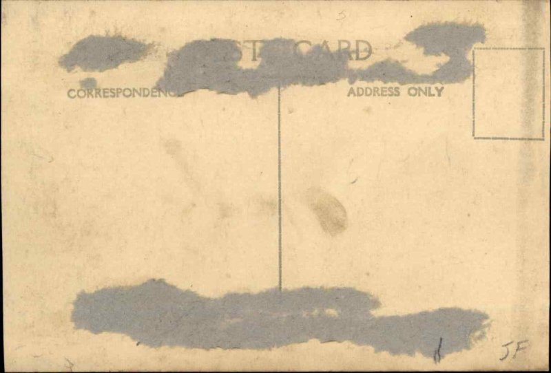 Kids on Early Harley Davidson Motorcycle c1915 Real Photo Postcard