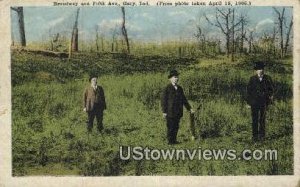 Broadway & Fifth Ave, Aug 18, 1906 - Gary, Indiana IN