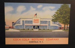 Mint Postcard USA Coca Cola Bottling Company Asheville NC Coke Advertising