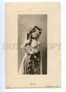 189825 ALGER Nude BELLY DANCER Vintage J. Geiser #617 postcard
