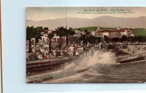 M-25905 The Plaza and Beach Santa Barbara California