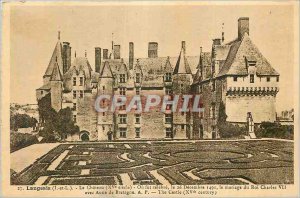 Old Postcard Langeais (I and L) Chateau (fifteenth century) Or was Celebre De...