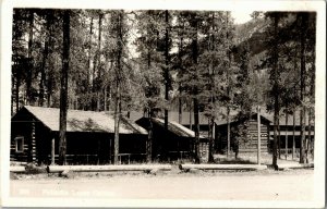 RPPC Pahaska Tepee Cabins Yellowstone National Park WY Vintage Postcard J35