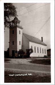 RPPC Union Episcopal Church, West Claremont NH Vintage Postcard X41