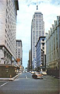 Oklahoma City OK Robinson Ave. State Theatre Old Cars Postcard