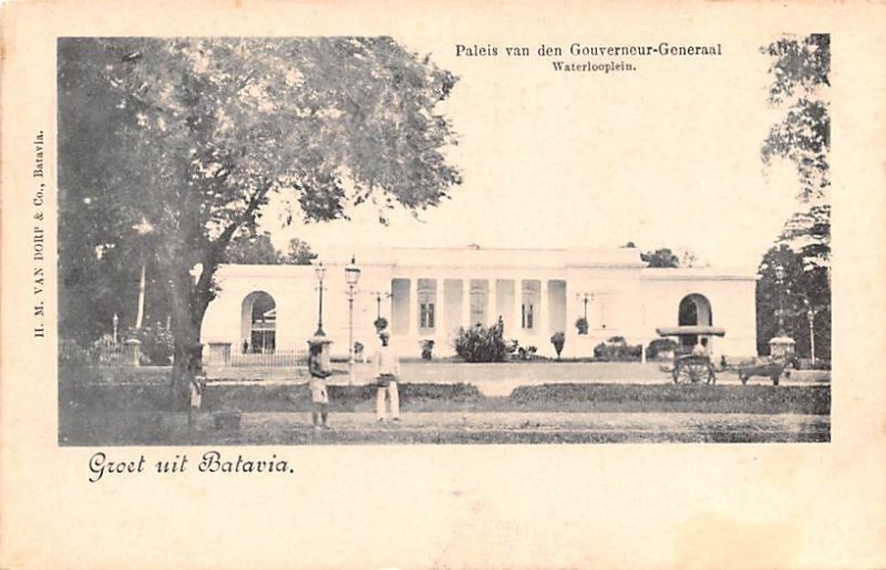 Paleis van den Gouverneur Generaal Waterlooplein Batavia Indonesia, Republik ...