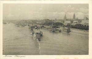 Postcard Germany Mainz Rheinquai