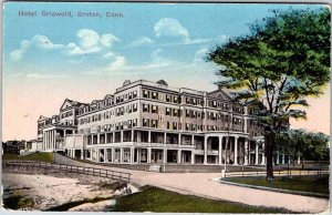 Postcard HOTEL SCENE Groton Connecticut CT AL3307