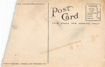 RPPC Cable Bridge, Auburn, CA Placer County c1910s Vintage Photo Postcard