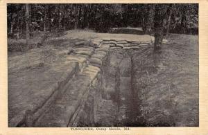 Campe Meade Maryland Trenches Scenic View Antique Postcard K87500