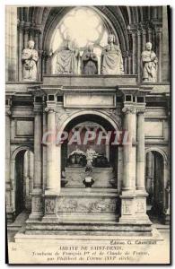 Postcard Abbey of Saint Denis Tomb of Francois 1st and Claude of France by Ph...