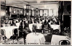 Postcard Berlin Room at Hotel Bismarch in Chicago, Illinois~2485