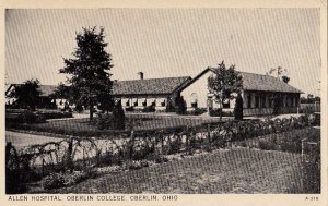 Postcard Allen Hospital Oberlin College Ober;on OH