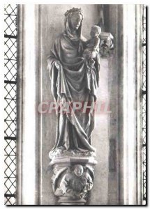 Modern Postcard Chateaudun Chateau Chapel Statue of the Virgin to the child