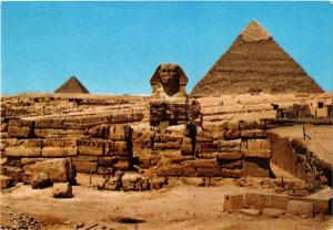 CPM EGYPTE Giza-The Great Sphinx and the pyramids of Kephren (343846)