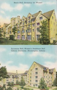 Indiana Bloomington Beech Hall & Sycamore Hall Indiana University Campus Curt...