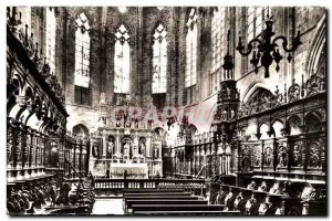 Saint Bertrand de Comminges Old Postcard Interior of the cathedral's high alt...