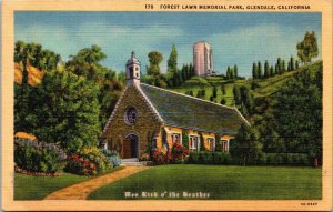 California Glendale Forest Lawn Memorial Park Wee Kirk n' The Heather Cu...