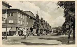 Sweden Halmstad Saluhallen Vintage RPPC 07.97