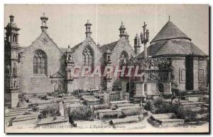 Old Postcard Gumiliau (Finistere) The Church and Calvary