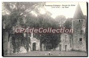 Postcard Ancient Ruins Fontenay Tresigny Du Vivier La Tour