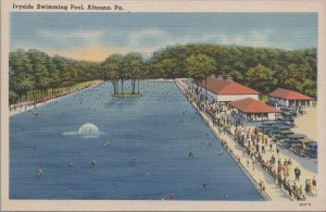 Postcard Ivyside Swimming Pool Altoona PA