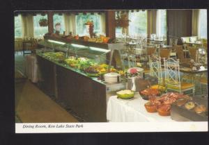 HARDIN KENTUCKY KEN LAKE STATE PARK RESTAURANT INTERIOR ADVERTISING POSTCARD