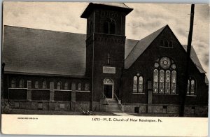 M. E. Church of New Kensington PA Undivided Back Vintage Postcard H26