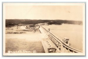 Vintage 1930's RPPC Postcard Bagnell Dam The Ozarks Lakeside Missouri