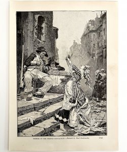 Victims Of The French Revolution 1888 Victorian Military Antique Art Print DWT4B