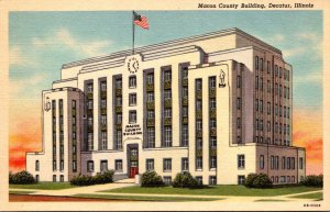 Illinois Decatur Macon County Building Curteich