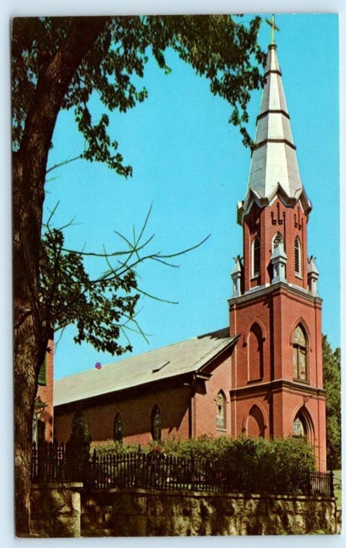 GALENA, IL Illinois ~ ST. MATTHEW'S  LUTHERAN CHURCH c1960s Postcard