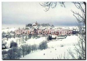 Postcard Old Laguiole Aveyron Under the snow General view