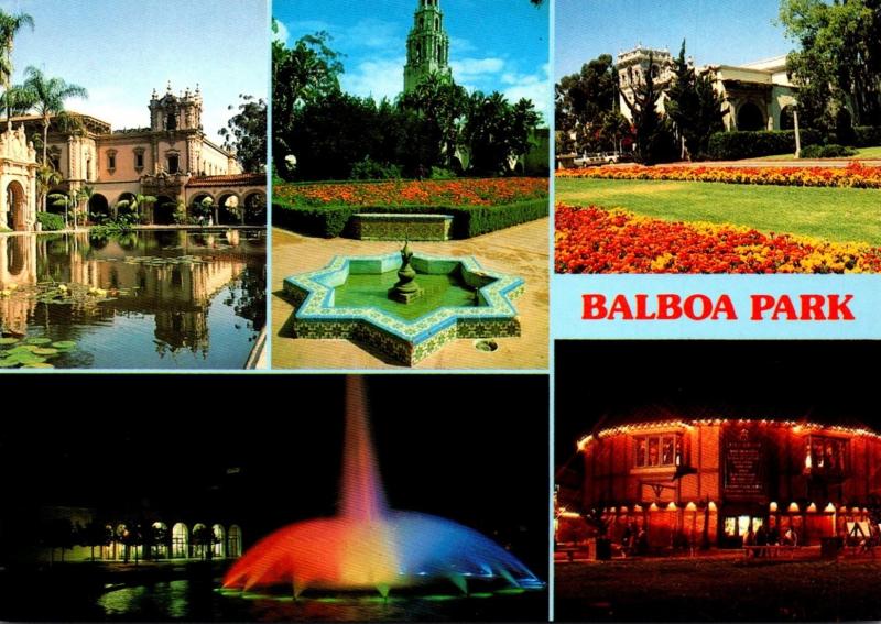 California San Diego Balboa Park Multi View