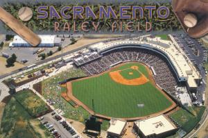 Baseball Game in Progress at Raley Field - Sacramento CA, California