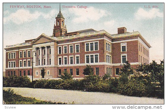 Simmers College, FENWAY, BOSTON, Massachusetts, PU-1907