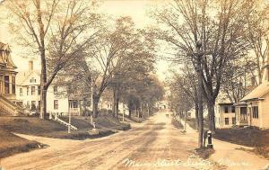 Dexter ME Dirt Street Scene Fire Hydrant RPPC Postcard