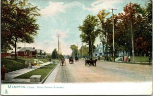 Vtg Memphis Tennessee TN Union Avenue Street View pre-1908 Raphael Tuck Postcard