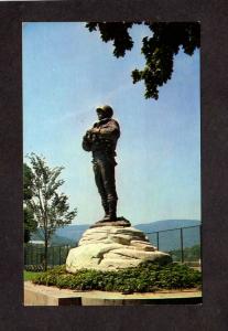 NY  West Point Military Academy General George Patton Statue New York Postcard