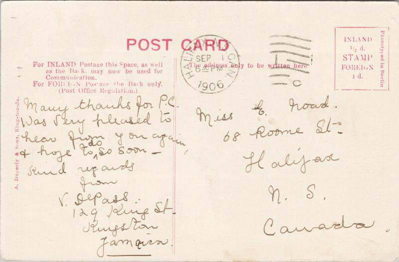 Newcastle Jamaica Birdseye c1906 Duperly Postcard E52