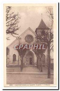 Chennevieres Sur Marne Old Postcard L \ & # 39eglise