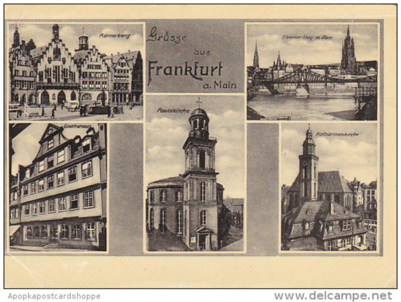 Greetings Gruesse Aus Frankfurt Multi View